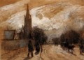 Estudio para la iglesia de todos los santos Upper Norwood 1871 Camille Pissarro